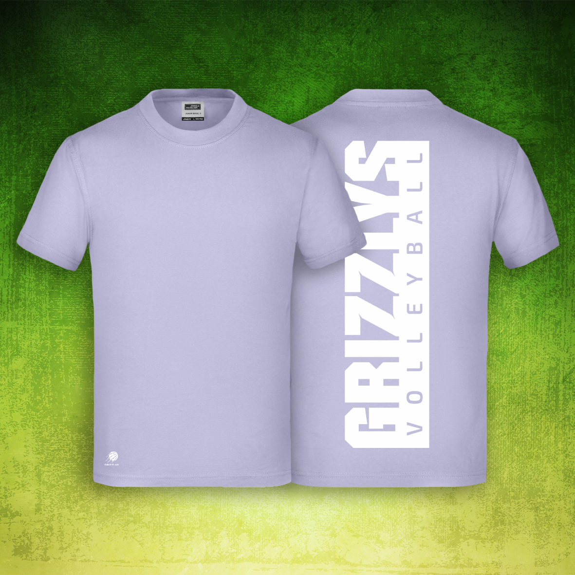 Kids Premium Shirt Pastell Lila Grizzlys Volleyball