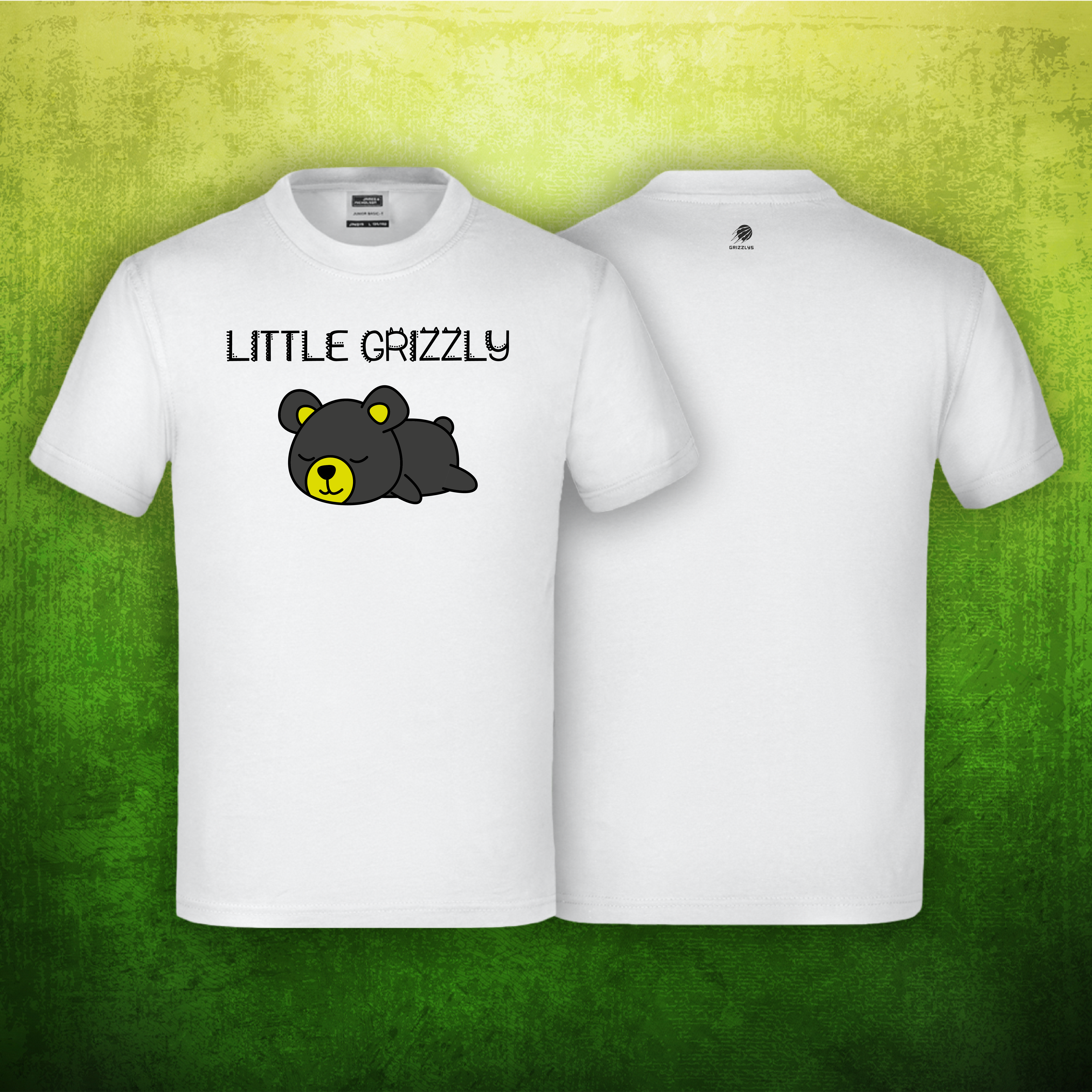 Kids Premium Shirt Weiss Little Grizzly
